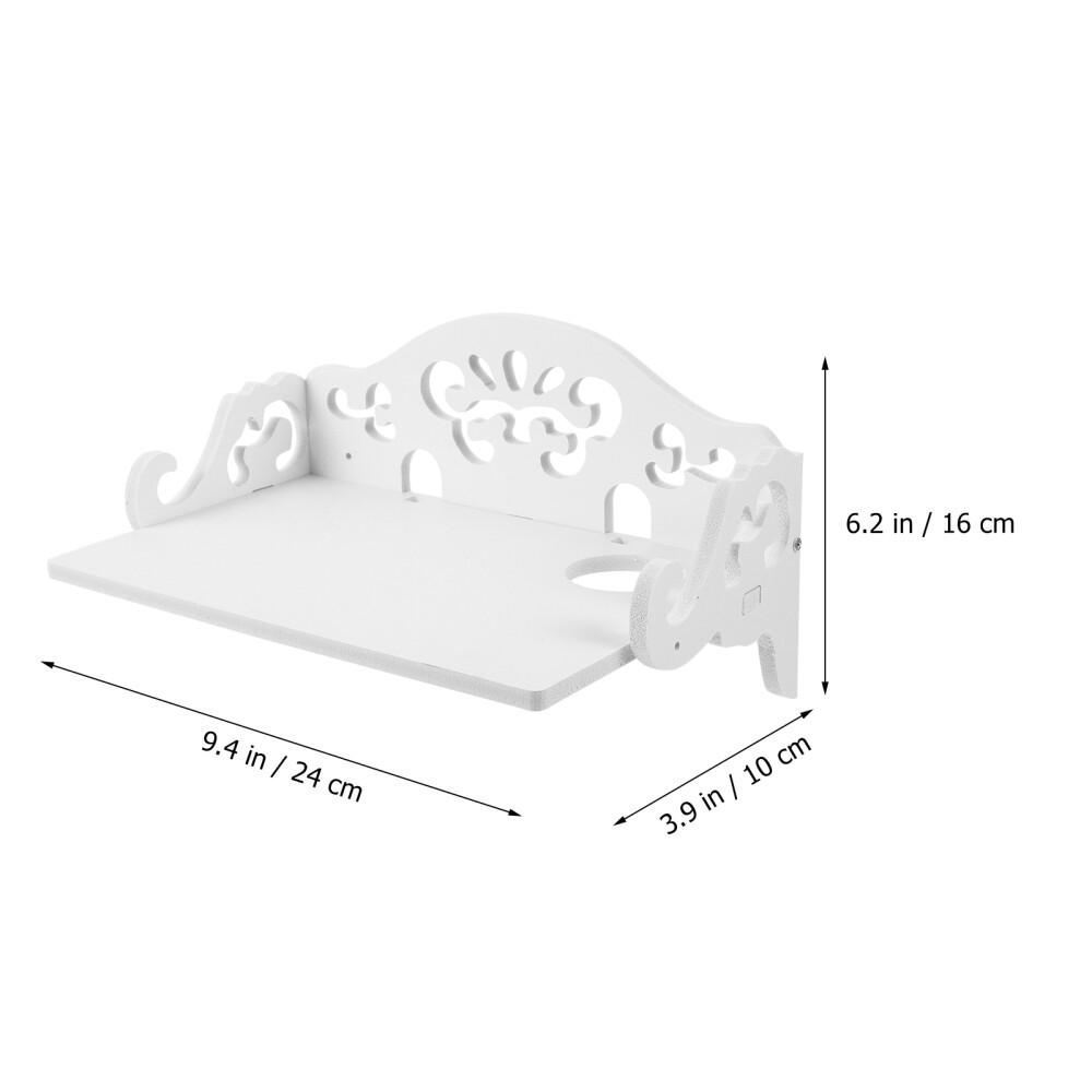 Corner Floating Shelves Wall Storage Basket Bathroom Hanging Shelves eBay