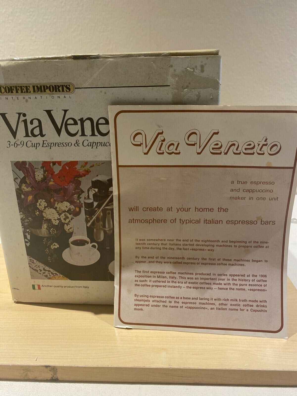 Via Veneto 3-6-9 Espresso & Cappuccino Machine Nowe akcje