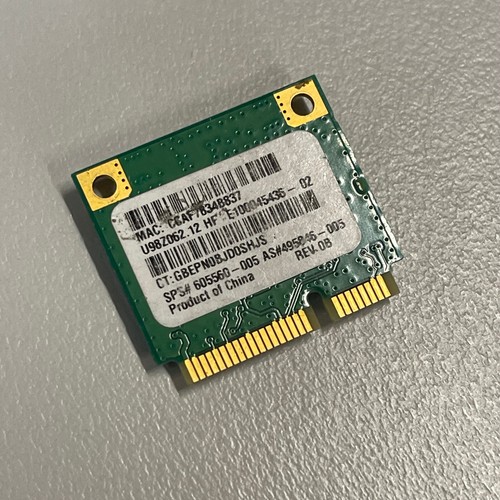 Genuine Atheros WiFi 802.11b/g/n WLAN Wireless Mini PCI-e Card AR5B95 580101-001 - 第 1/4 張圖片