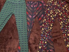 lularoe leggings os multicolor set of 3