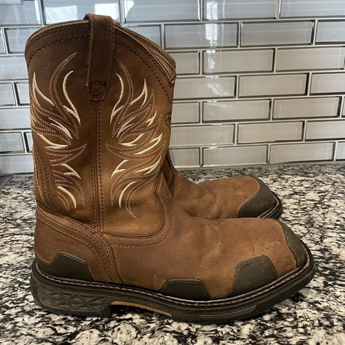 ariat pull on boots square toe