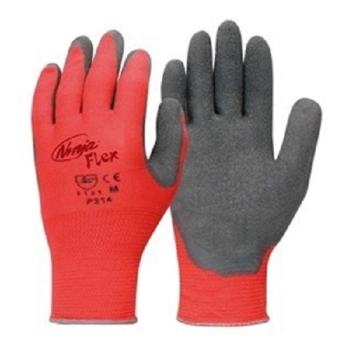 Ninja Flex Work Gloves Crinkle Power Coating 2XL 15-Gauge Latex Grip-image