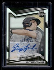Guy Lipscomb Jr. 2022 Panini Elite Extra Edition  Prime Numbers Auto #'d /195