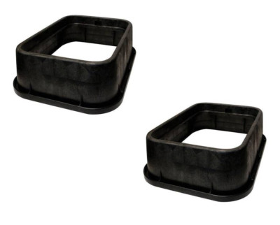 NDS 117-6 Riser for Valve Box 13'' W X 6'' H Rectangular Black (2-PACK)