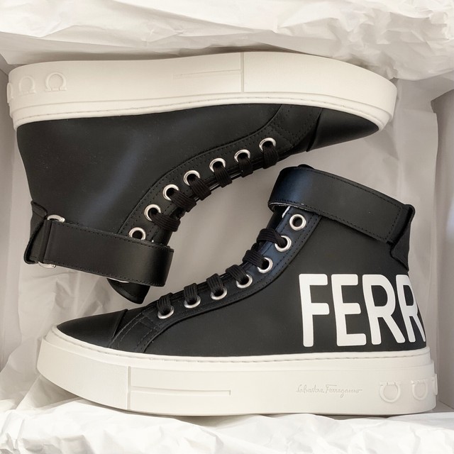 ferragamo mens high top sneakers