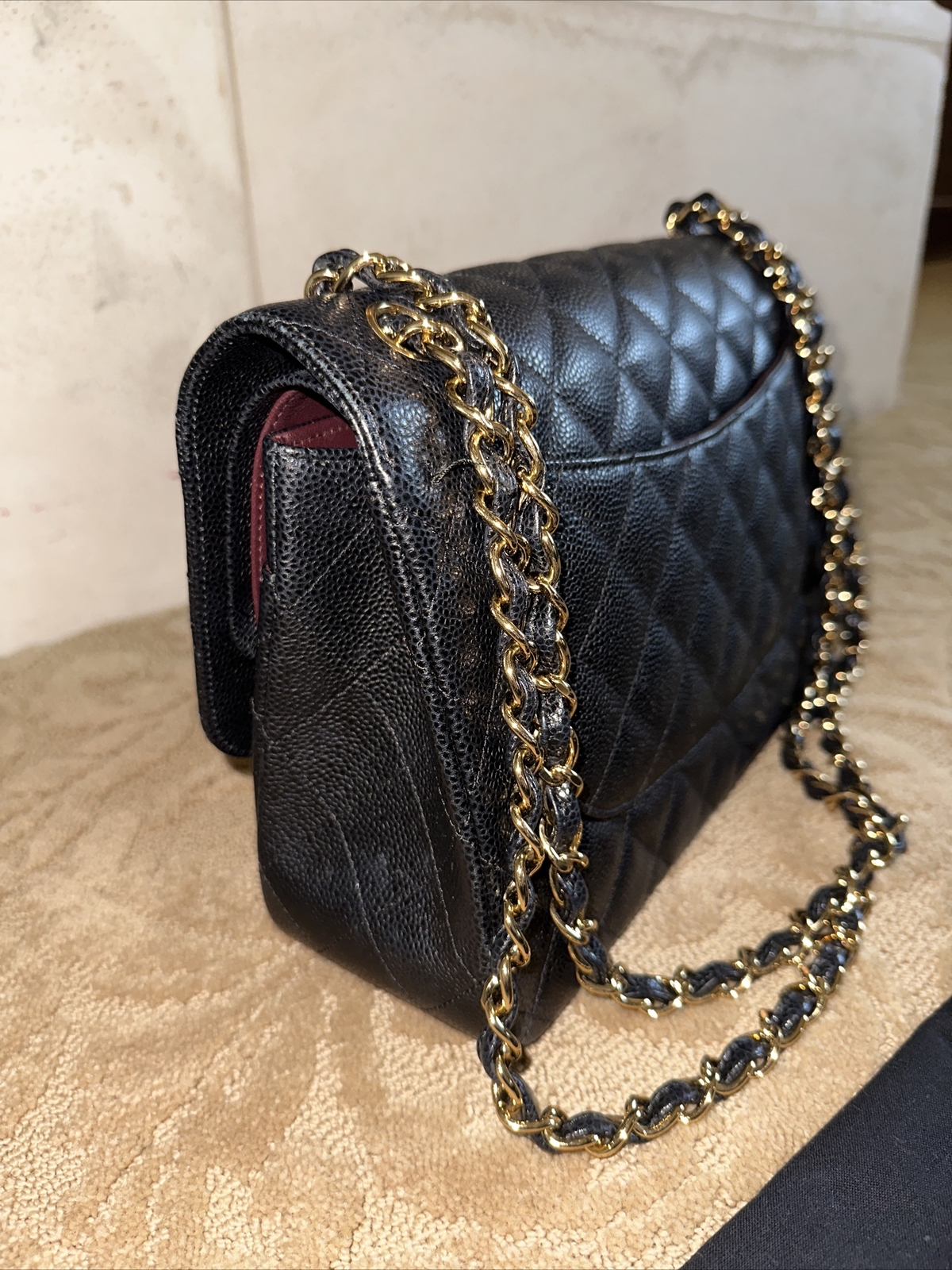 100% AUTHENTIC CHANEL CLASSIC Large DOUBLE FLAP w… - image 5