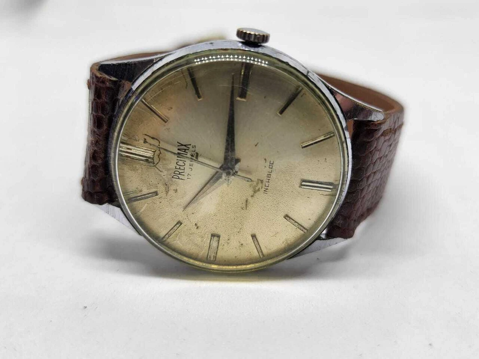 Vintage Precimax Lizard leather band - Dress watch Manual Wind AS1686 Swiss Made - Image 2 of 4