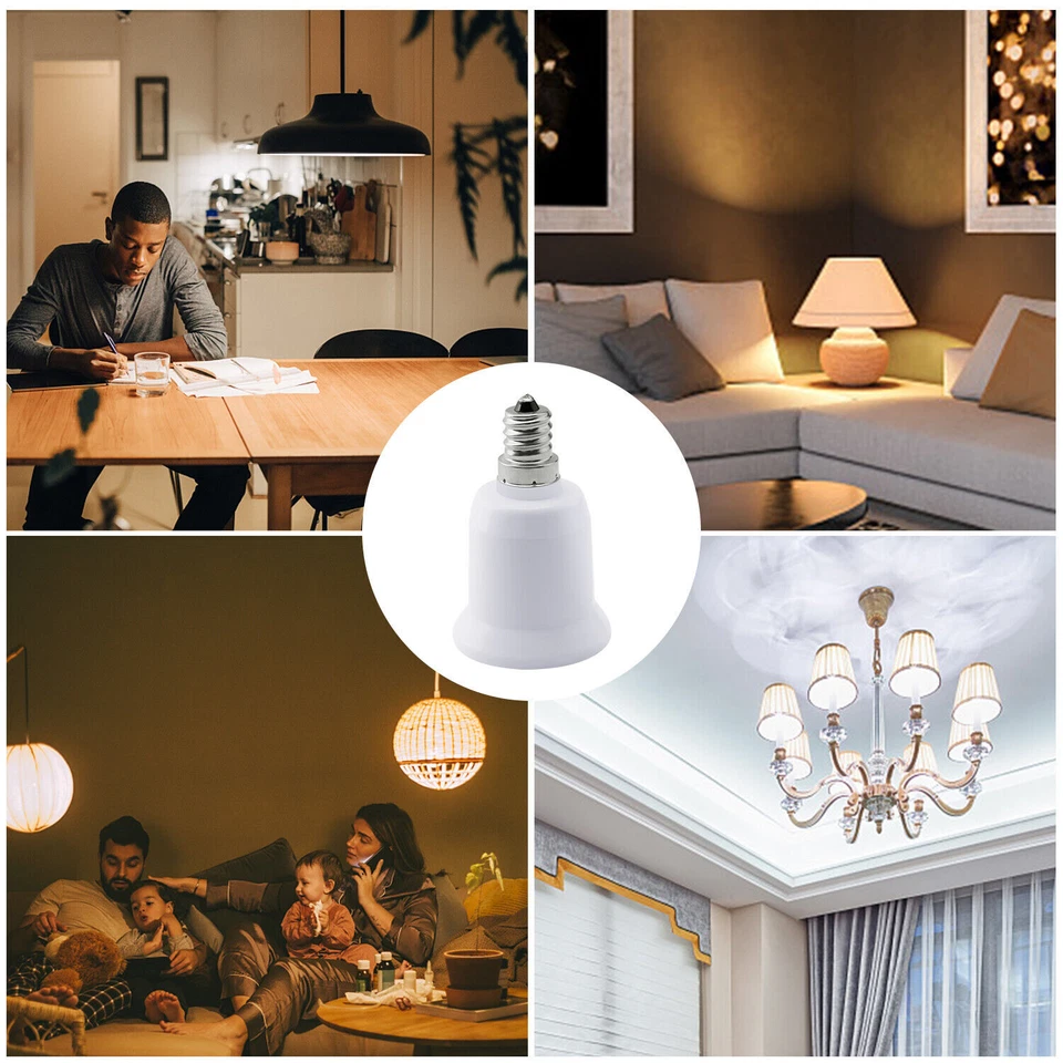 Адаптер гнезда лампы E12 на базовую люстру E26/E27 конвертер сделано в США новый - Изображение 3 из 3