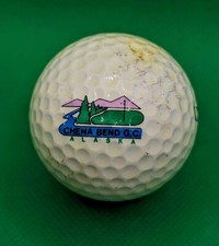 Vintage Chena Bend Golf Course logo golf ball Fort Wainwright MWR, Alaska