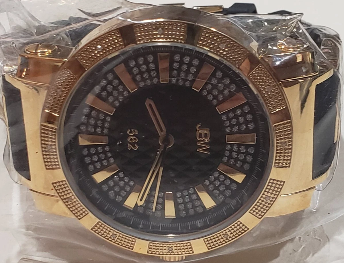 $1090 MSRP|JBW Men's 562 Gold Genuine Diamond Luxury Watch eBay