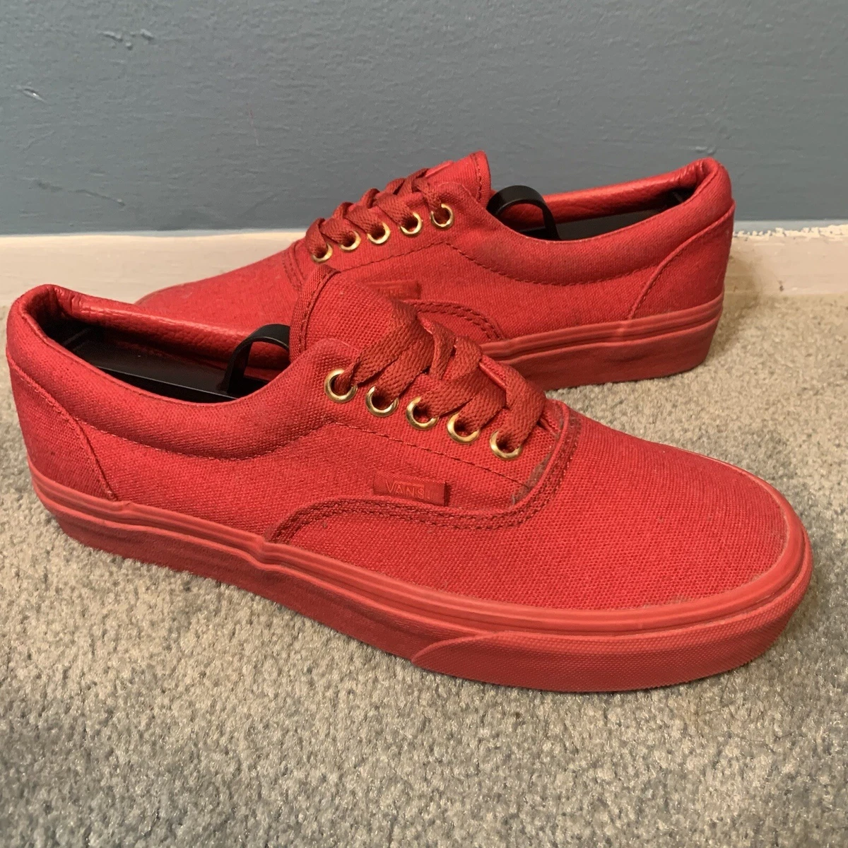 Vans authentic triple clearance red