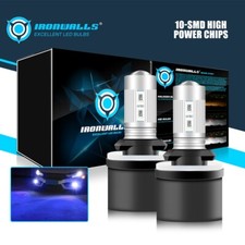 Pair 880 LED Fog Light Bulbs DRL 8000K Ice Blue High Power Lamp 890 892 893 899