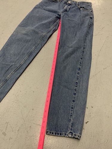 Vintage Levis 550 28 32 Mid Wash Denim Jeans Y2K Zip Fly Relaxed Fit Tapered Leg - Picture 7 of 9