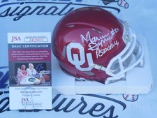 Marcus Dupree signed Oklahoma OU Sooners mini helmet w/ Boomer JSA COA Rams