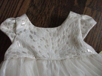 Cherokee Toddler/ Baby Girl Size 18m Fancy Beige Dress ~ NEW | eBay
