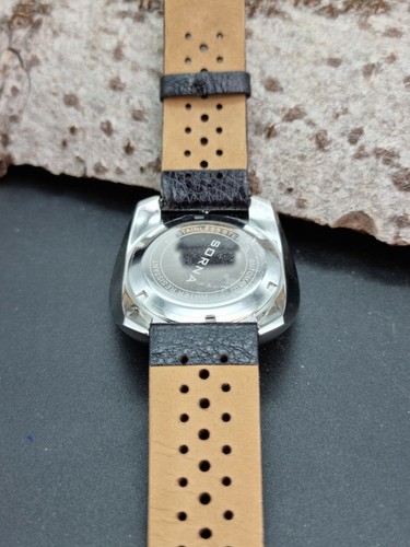 SORNA automatic watch blue version leather strap NOS-Style unworn - Picture 9 of 10