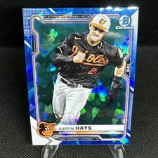 Austin Hays Baltimore Orioles 2021 Bowman Chrome Sapphire #32
