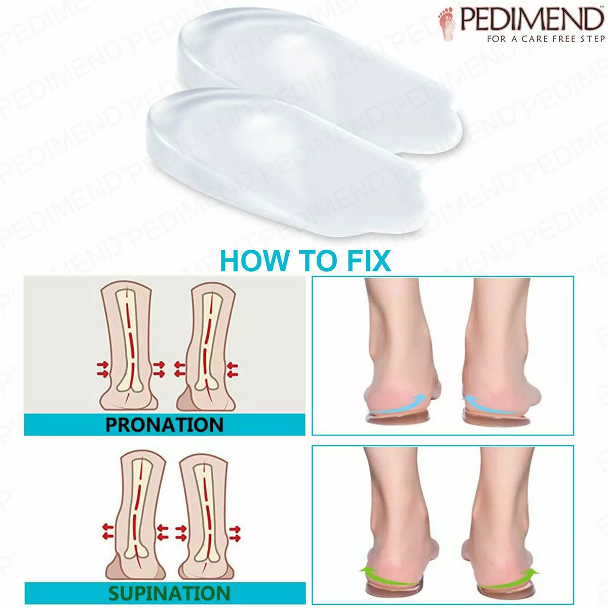 Pedimend Arch Support Gel Pads for Plantar Fasciitis, Flat Feet (2 PCS) -  UNISEX