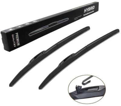 60/48 Wiper Blades HYBRID Scheibenwischer U-Haken Typ Black Edition Wischer