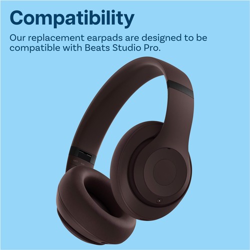 Ersatz Ohrpolster für Beats Studio Wireless- Memory PU Ersatz Ohrpolster - Braun - Bild 4 von 5