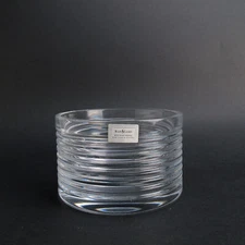 Dobson by Ralph Lauren Glass 5 1/8" Ice Bucket(s) Bottle Coaster Bowl EXCELLENT
