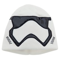 Disney Store Star Wars Stormtrooper Force Awakens Knit Beanie Hat Kids M/L