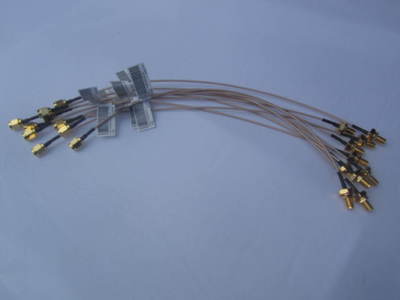10Pcs RG178 RP-SMA Coaxial Extension Cable for WiFi LAN WAN Router Antenna, 1Ft.