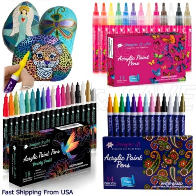 Acrylic Paint Markers Pens Set Acrylic Paint Pens For DIY 0.7mm & 3m Tip