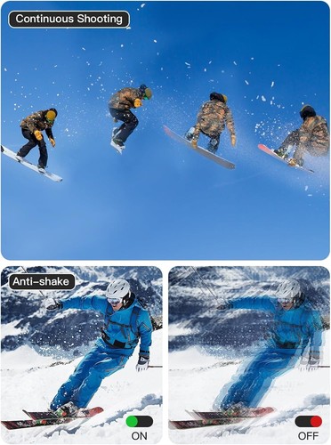 Digital Camera, 56MP FHD 1080P Camera for Kids with 16x Zoom Anti Shake, Kid Cam - Picture 4 of 7