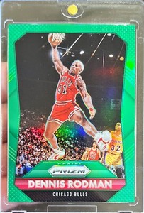 2015-16 Prizm Dennis Rodman Green Prizm Basketball Card #245