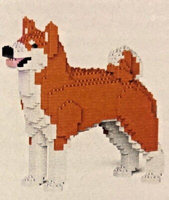 Jekca Building Blocks 3D Animal Sculpture 01S-M01 Akita Inu NEW