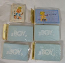 Vintage Baby Boy Birth Announcements Cards Total of 62 New Sealed 50s-60s Fun 