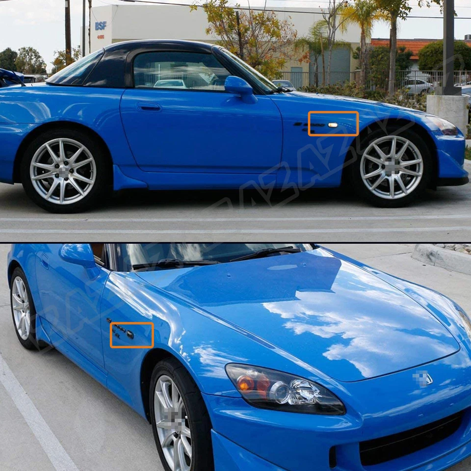 PARA HONDA S2000 CRX Civic Accord OE guardabarros lateral marcador señal de giro luz transparente Foto 4 de 4