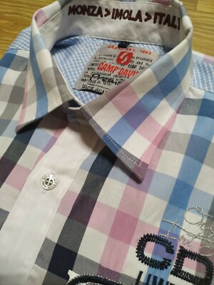 Camp David Short Sleeve men Shirt Size L summer dress