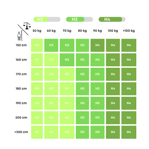 7-Zonen-Doppelfederkernmatratze H3 H4 Coconut - Bild 4 von 4