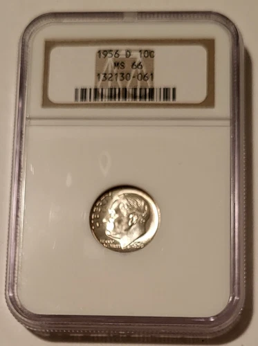 1956 D Roosevelt Dime MS66 NGC