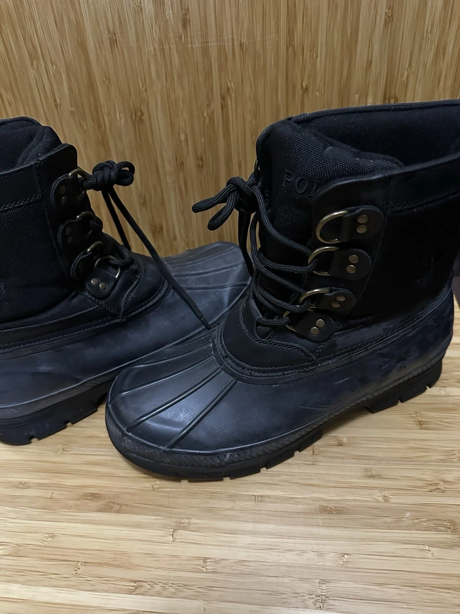 Polo Ralph Lauren Black Rubber Boots for Men for Sale - Shop 