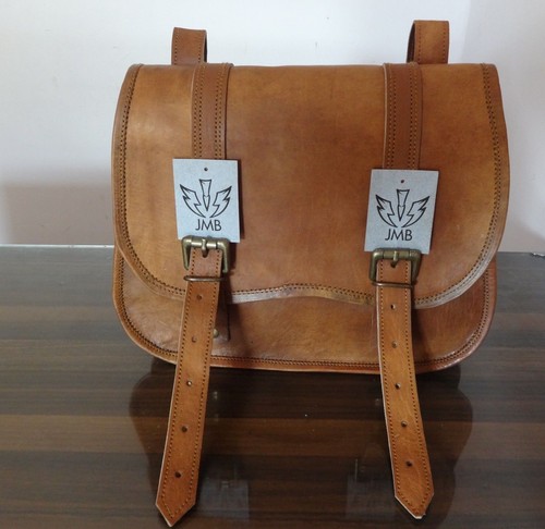Alforjas para motocicleta Bolsa lateral Bolsa lateral de cuero marrón... - Imagen 3 de 10