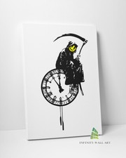BANKSY Grim Reaper Graffiti Canvas Art Wall Art Print Picture Photo Canvas -C885