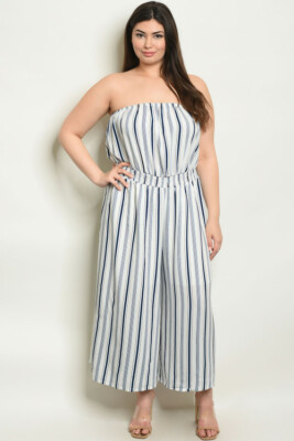 strapless capri jumpsuit