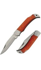 Eagle Tail Lockback Folding Knife 4" Stainless Steel Blade Rite Edge With Sheath