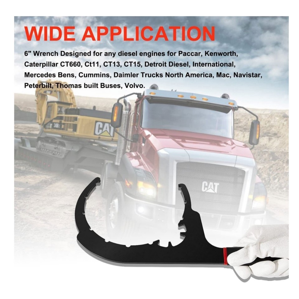 Diesel Fuel Filter Wrench Oil Filter Removal Tool for 6" 61110 Kenworth