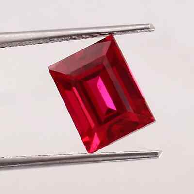 Stunning Red Ruby 80-82 Ct EGL Certified Natural Emerald Cut A++ Loose Gemstone