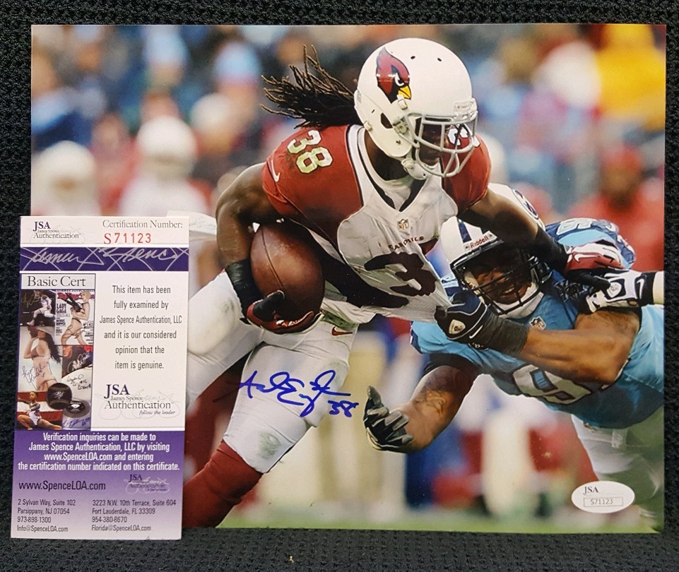 Andre Ellington Autographed Signed Arizona Cardinals 8x10. JSA 