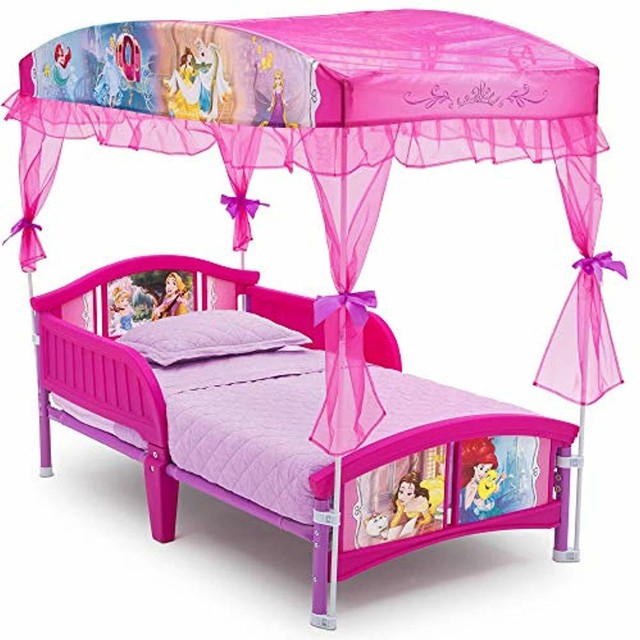 Cama De Princesas Para Niña Con Dosel Cuarto Habitacion De Niña Hermosa