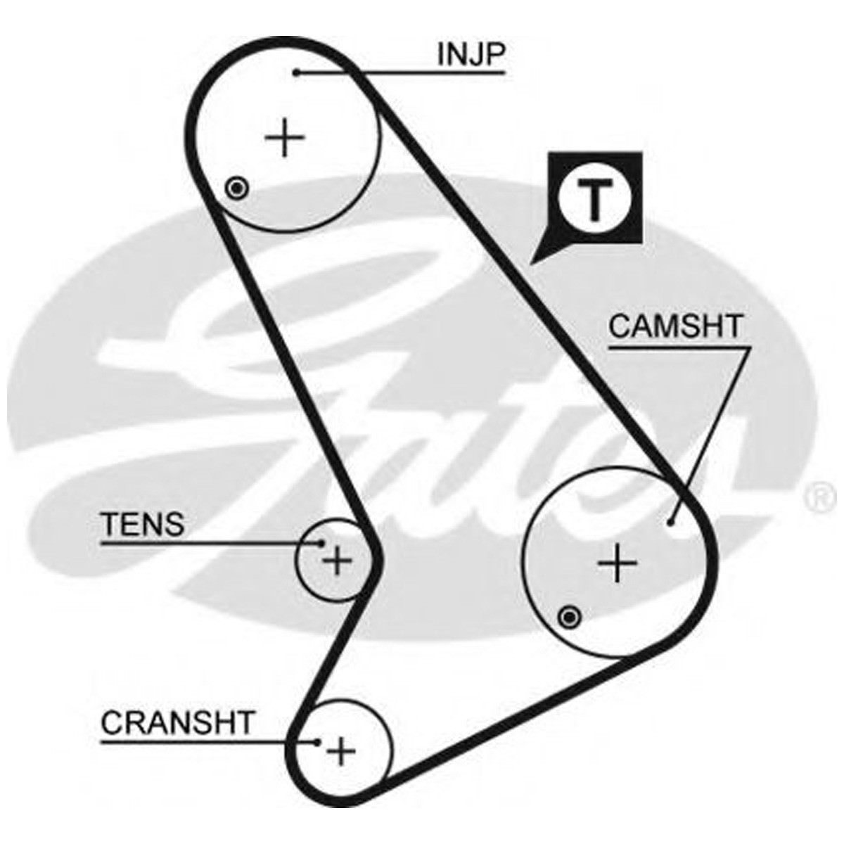 Fits Ford Transit (1983-1994) D Di Gates Timing Cam Belt