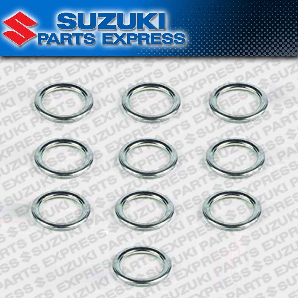 NEW SUZUKI OEM OIL DRAIN PLUG GASKET 10 PACK 09168-14004 GSXR 600