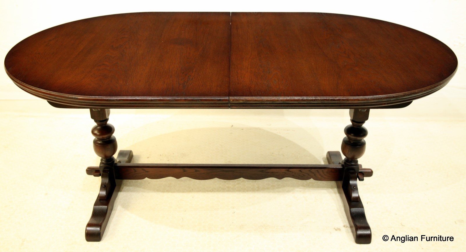 Old Charm Dining Table Extends Can Seat 10 Tudor Brown Finish Delivery