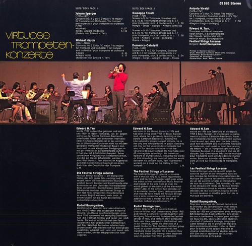 TARR Trumpet SPERGER HAYDN TORELLI GABRIELLI VIVALDI Concertos EURODISC Gold Lbl - Imagen 2 de 3