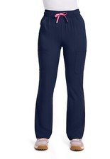 Med Couture Scrubs Women High Rise 4 Pocket Flare Tall Pant MC104T NAVY Navy
